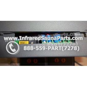 COMPLETE CONTROL POWER BOX WITH CONTROL PANEL - COMPLETE CONTROL POWER BOX FOR  INFRARED SAUNA 110v 120v WITH TWO CONTROL PANELS UNIVERSAL 12