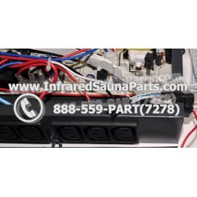 COMPLETE CONTROL POWER BOX 110V / 120V - COMPLETE CONTROL POWER BOX 110V  120V WITH 7 CIRCUIT BOARD PINS  6 FEMALE PLUGS SUPPLY WORLD INFRARED SAUNA 17