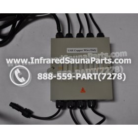 COMPLETE CONTROL POWER BOX 220V / 240V - COMPLETE CONTROL POWER BOX 220V / 240V DELUXE INFRARED SAUNA WITH 8 HEATER PLUGS v1 1