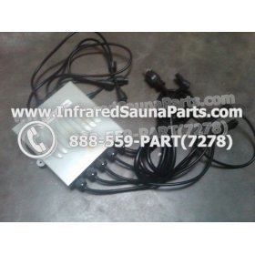 COMPLETE CONTROL POWER BOX 220V / 240V - COMPLETE CONTROL POWER BOX 220V / 240V BAMXSAUNA INFRARED SAUNA WITH 8 HEATER PLUGS v1 13