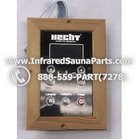 CIRCUIT BOARDS WITH  FACE PLATES - CIRCUIT BOARD WITH FACEPLATE FOR HECHT INFRARED SAUNA WITH USB MP3 FM  PLAYER  STYLE 1 SECONDARY 1