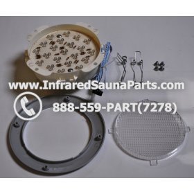 COMPLETE LIGHT ASSEMBLY 12V - COMPLETE LIGHT ASSEMBLY WITH BULB - 4 PIN CONNECTION 12V 5