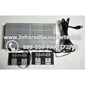 COMPLETE CONTROL POWER BOX WITH CONTROL PANEL - COMPLETE CONTROL POWER BOX KEYSBACKYARD INFRARED SAUNA STYLE 2 WITH TWO CONTROL PANELS 1