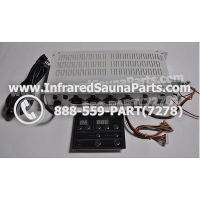 COMPLETE CONTROL POWER BOX WITH CONTROL PANEL - COMPLETE CONTROL POWER BOX PRECISION THERAPY INFRARED SAUNA STYLE 4 WITH ONE CONTROL PANEL 1