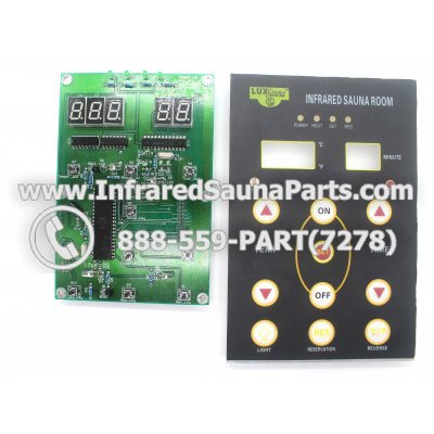 CIRCUIT BOARDS WITH  FACE PLATES - CIRCUIT BOARDS WITH FACE PLATES - LUX INFRARED SAUNA MAIN (10 BUTTONS) 1
